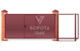 Ворота откатные 3000×2000 сэндвич ЗМК-7844